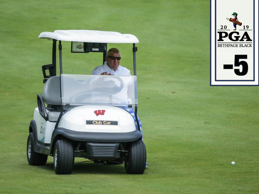 John Daly: a Bethpage in cart