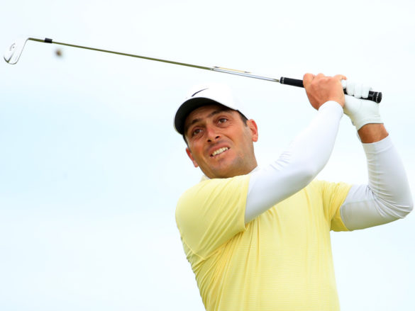 Francesco Molinari durante l'ultimo giro dell'Open Championship 2019 al Royal Portrush