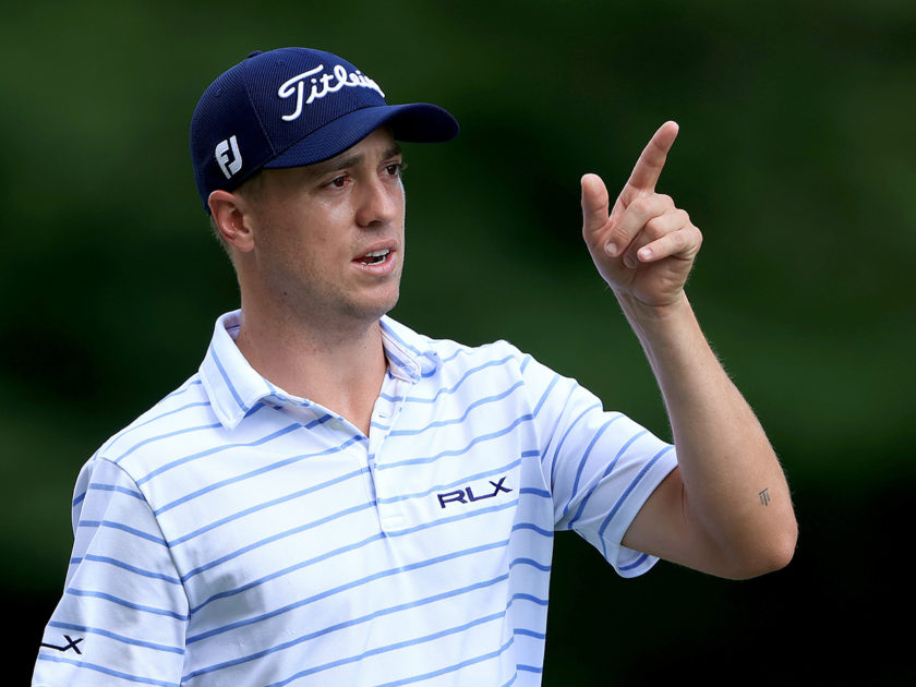 Justin Thomas leader del Workday Charity Open