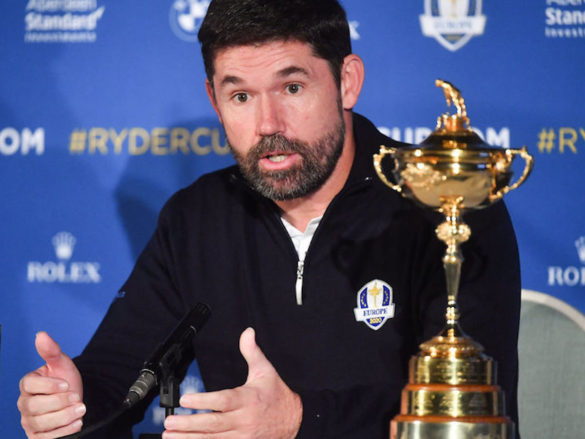 Il Capitano della quadra europea di Ryder Cup, Padraig Harrington