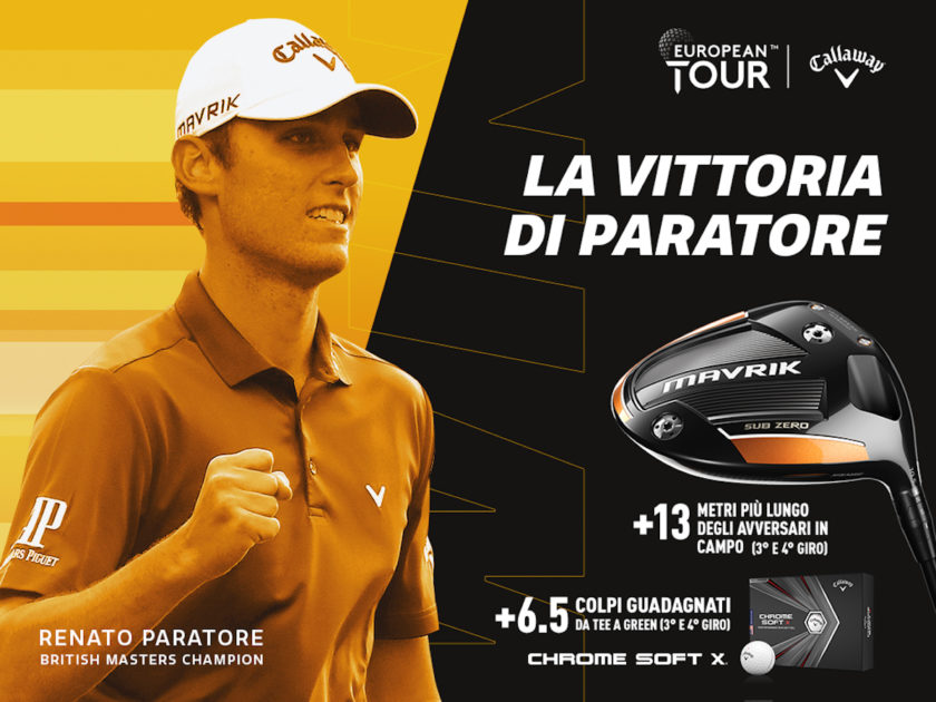 Con Paratore rispondi e vinci le nuove Callaway Chrome Soft X!