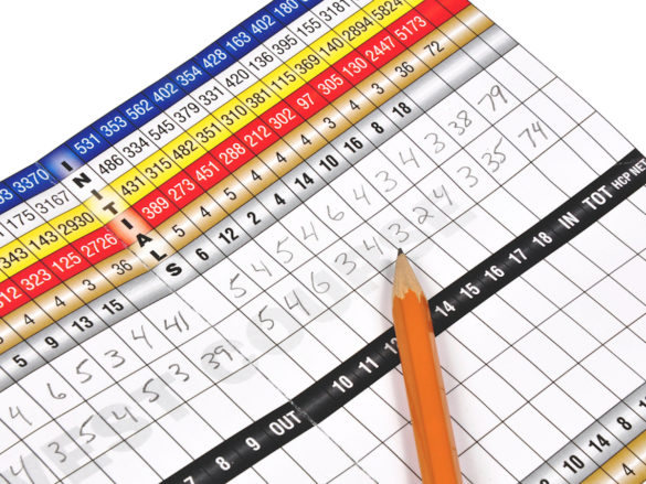 Golf scorecard