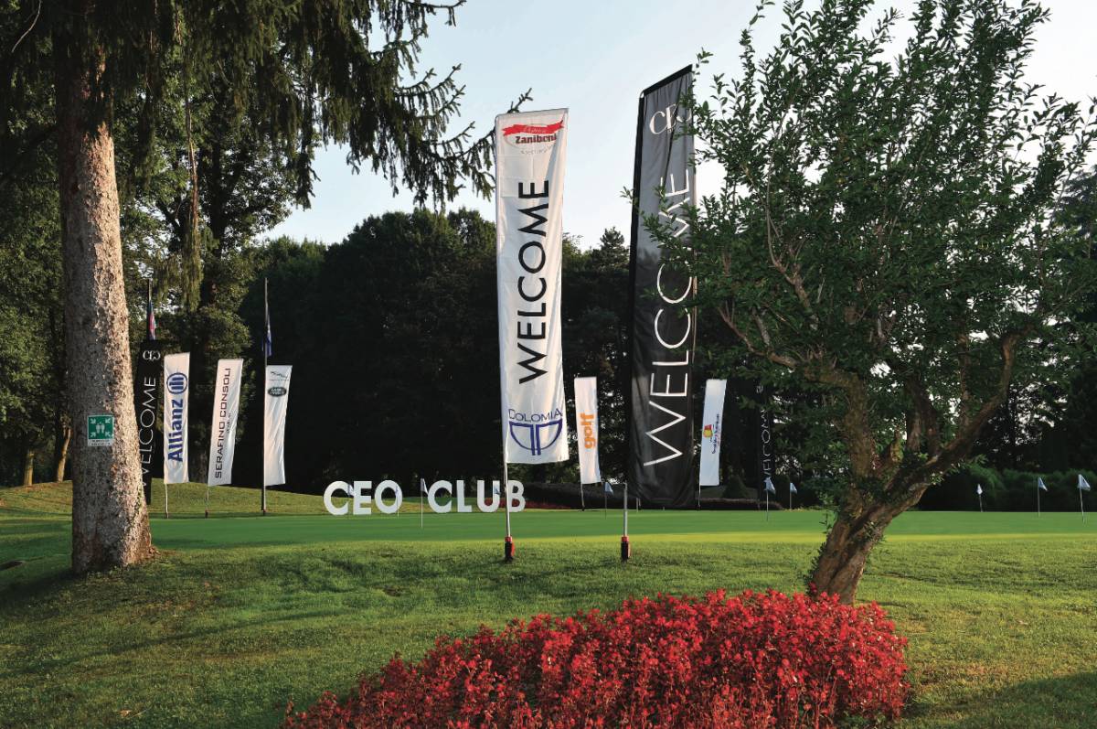 Il benvenuto al Golf Club Carimate, che ha ospitato  la quarta tappa dell’Allianz CeoClub In Tour 2020