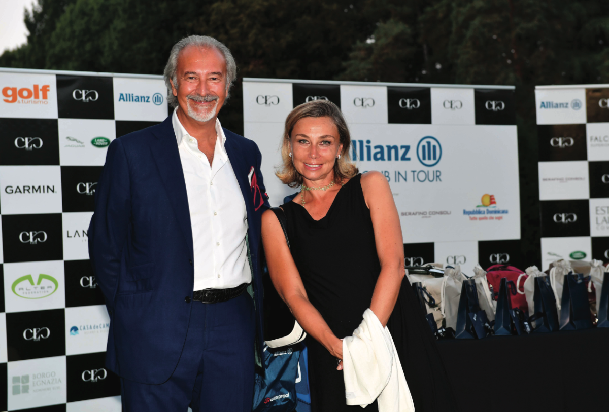 Alessandro Zonca, presidente  e Ceo di Publimaster e di Golf  & Turismo insieme a Flavia Sanpietro, direttore generale  di Bolton Group