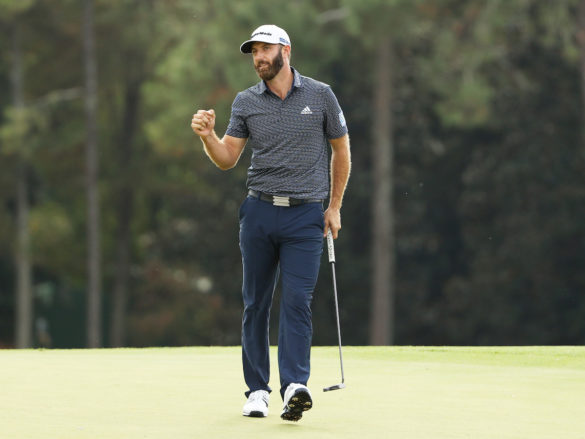 La contenutissima esultanza di Dustin Johnson dopo la splendida vittoria nel Masters 2020