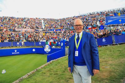 Guy Kinnings durante la Ryder Cup 2018 al Golf National di Parigi