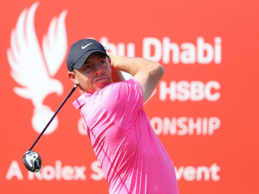 Abu Dhabi HSBC Champ: 1° giro sospeso, Rory McIlroy leader in solitaria