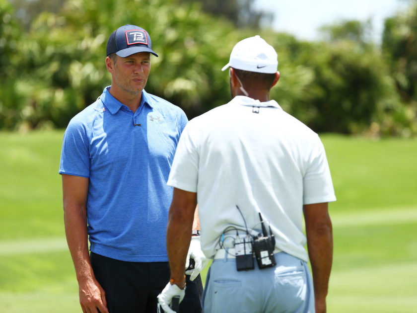 Tiger al Super Bowl applaude Brady