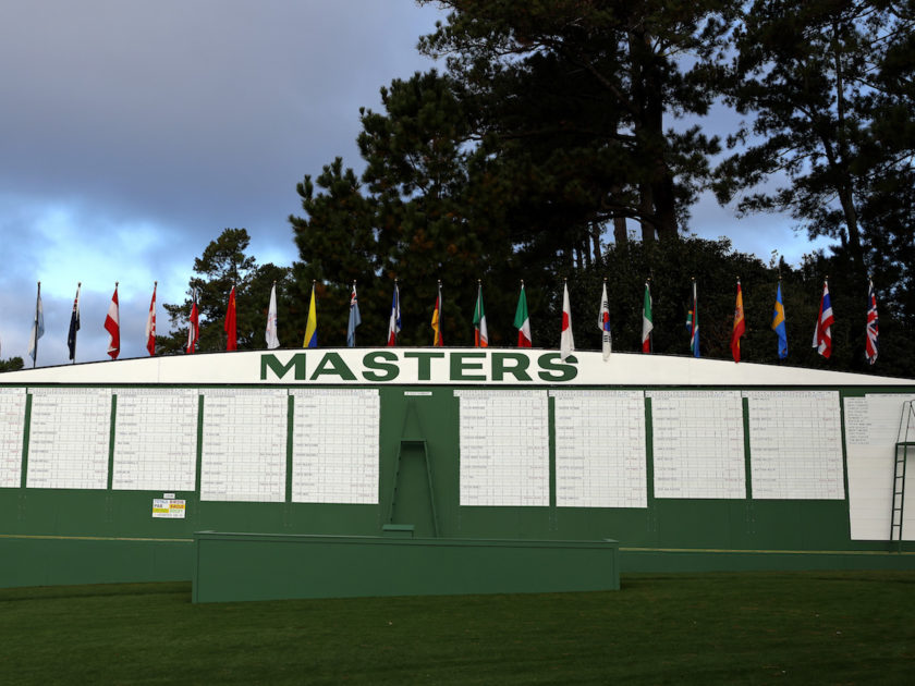 Masters, ecco i tee time