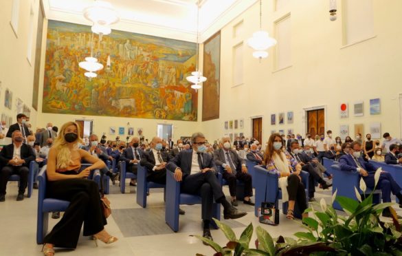 Il Salone d'Onore del CONI, sede della conferenza stampa