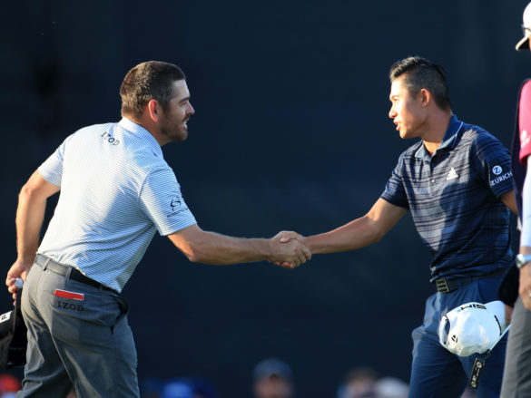 Louis Oosthuizen e Collin Morikawa (Photo by Oisin Keniry/Getty Images)