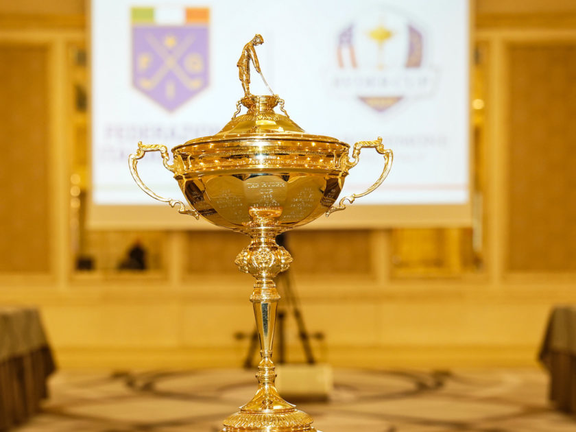 Il trofeo della Ryder Cup fa rotta su Genova