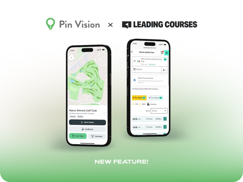 Pin Vision e Leading Courses: una partnership che cambia il modo di vivere il golf