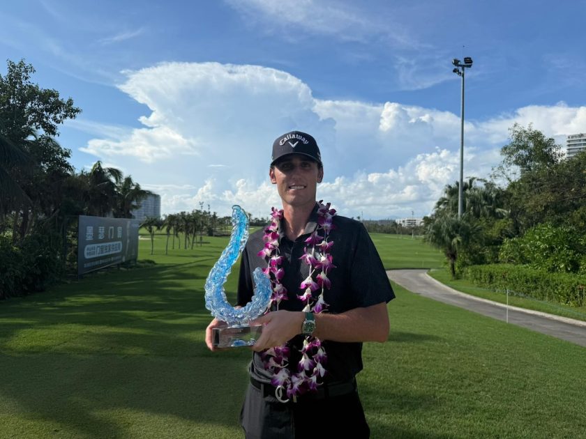 Paratore vince in Cina e vola sul DP World Tour