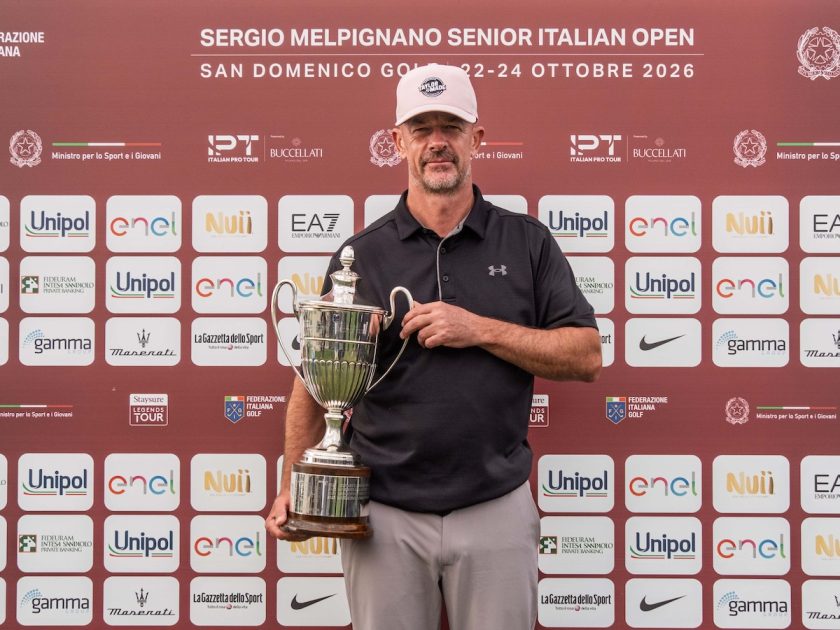 Sergio Melpignano Senior Italian Open: Farrelly domina a San Domenico